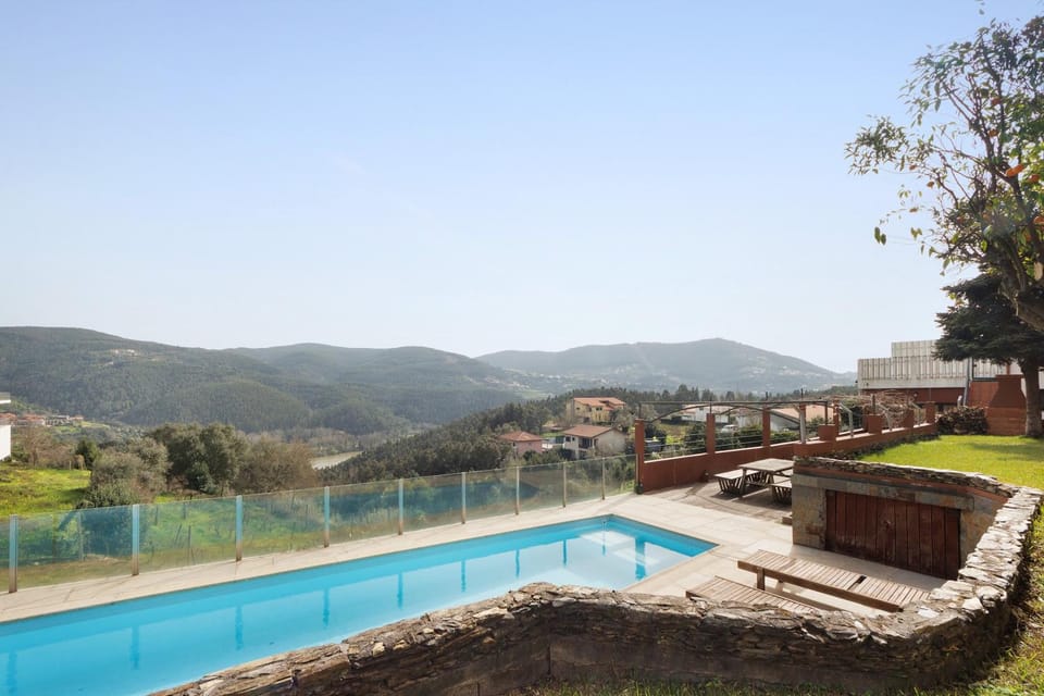 Property building, Living room, Swimming pool