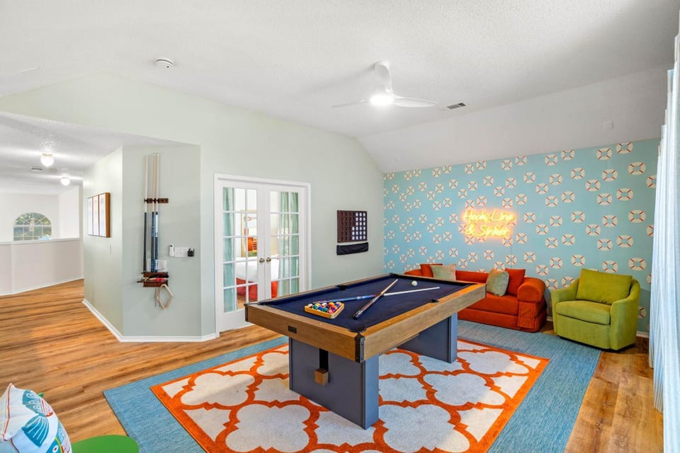 Resort Style Backyard Pool Pickleball Court House in Lake Dallas