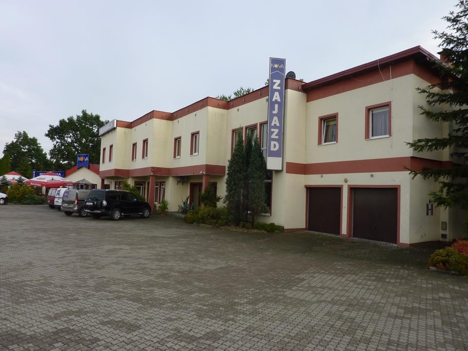 Property building, Property logo or sign, Parking