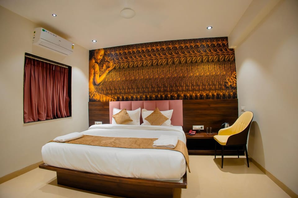 Bed, air conditioner