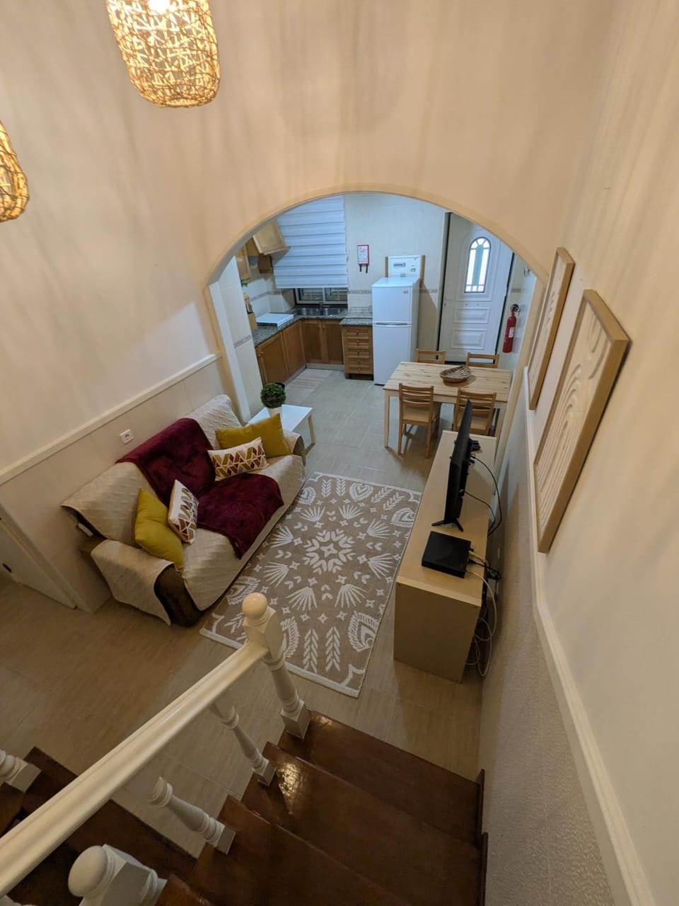 Kitchen or kitchenette, Living room, Dining area