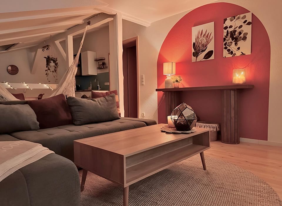 Gemütliche Fachwerkwohnung mit Hängematte, Elbnah 300m Apartment in Magdeburg
