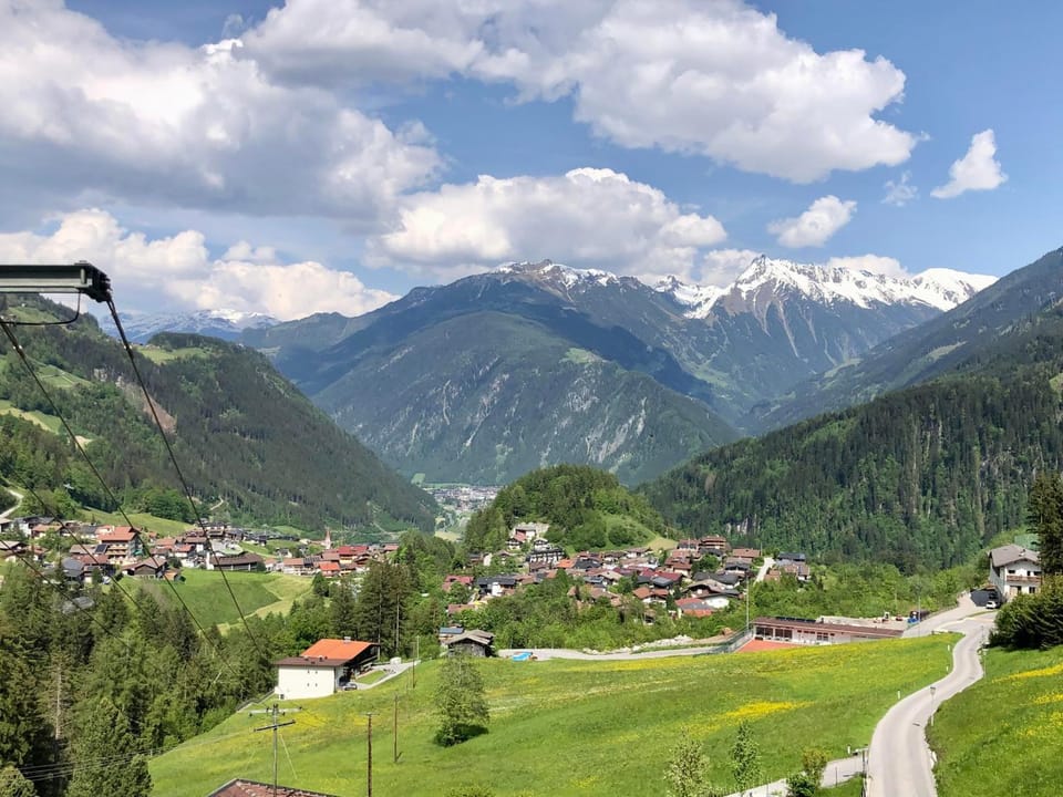 Day, Natural landscape, Bird's eye view, Mountain view