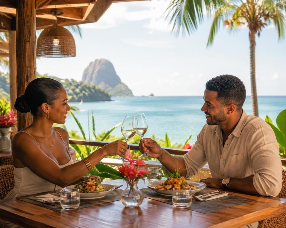 Restaurant/places to eat, Day, People, Natural landscape, Food and drinks, Beach, Food, Guests, Mountain view, Sea view, Lunch