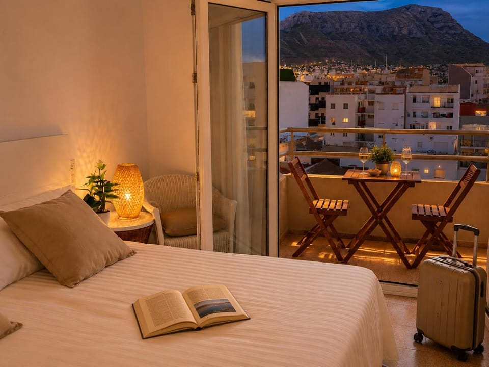Bedroom, Mountain view