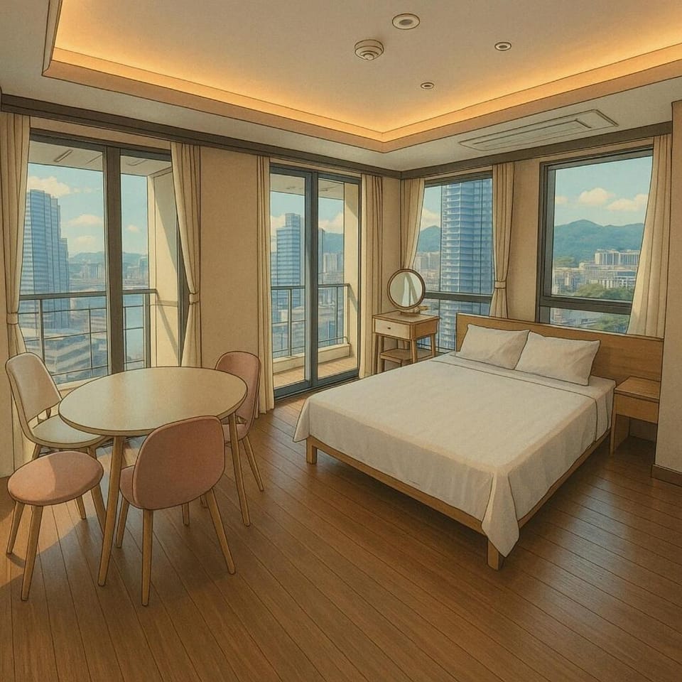 excellent site,family suite room Apartment in Busan