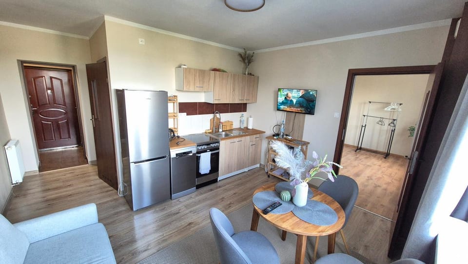 TV and multimedia, Kitchen or kitchenette, Living room, Seating area, Dining area, dishwasher, oven, stove, toaster, toaster