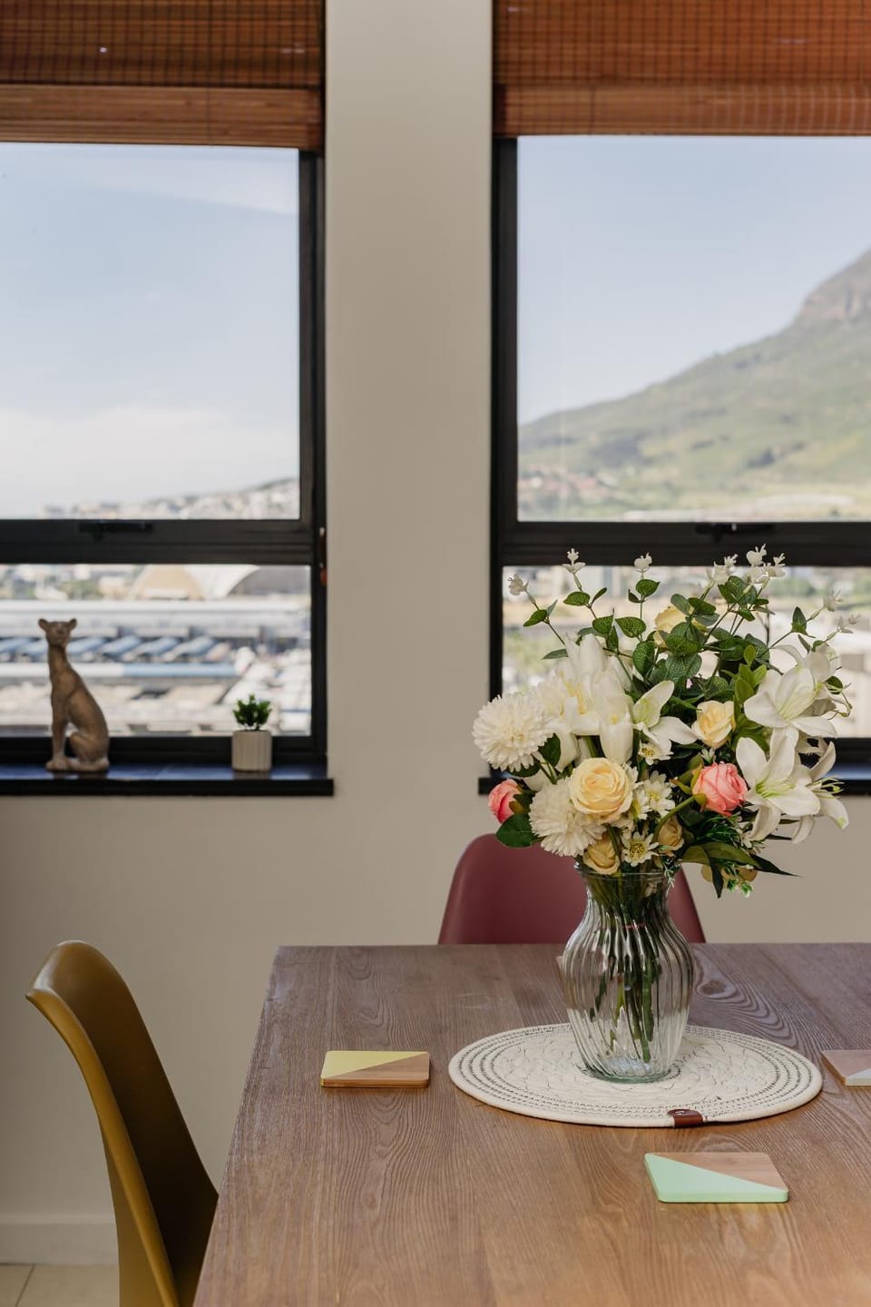 Natural landscape, Dining area, Mountain view, Sea view