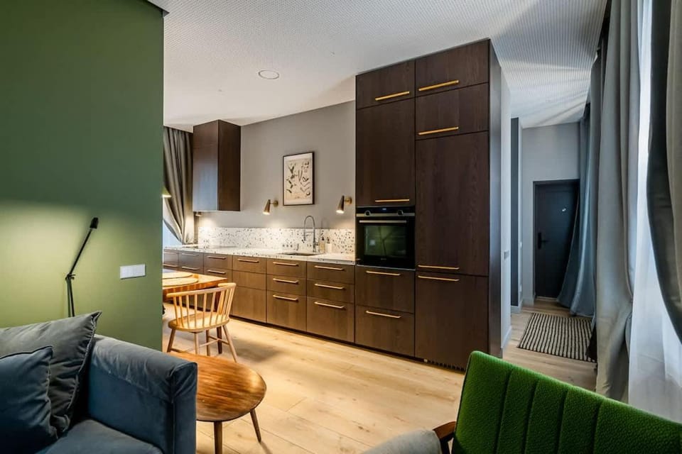 Domillion 1bdr brand-new Uzupis apt w free parking Apartment in Vilnius