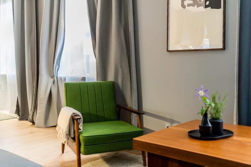 Domillion 1bdr brand-new Uzupis apt w free parking Apartment in Vilnius