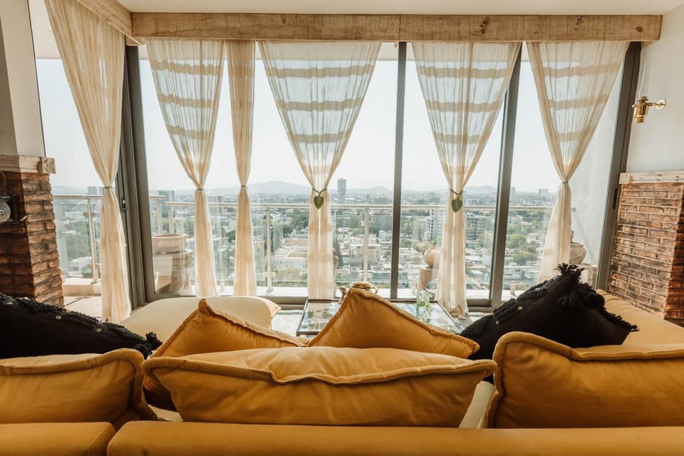 Living room, City view