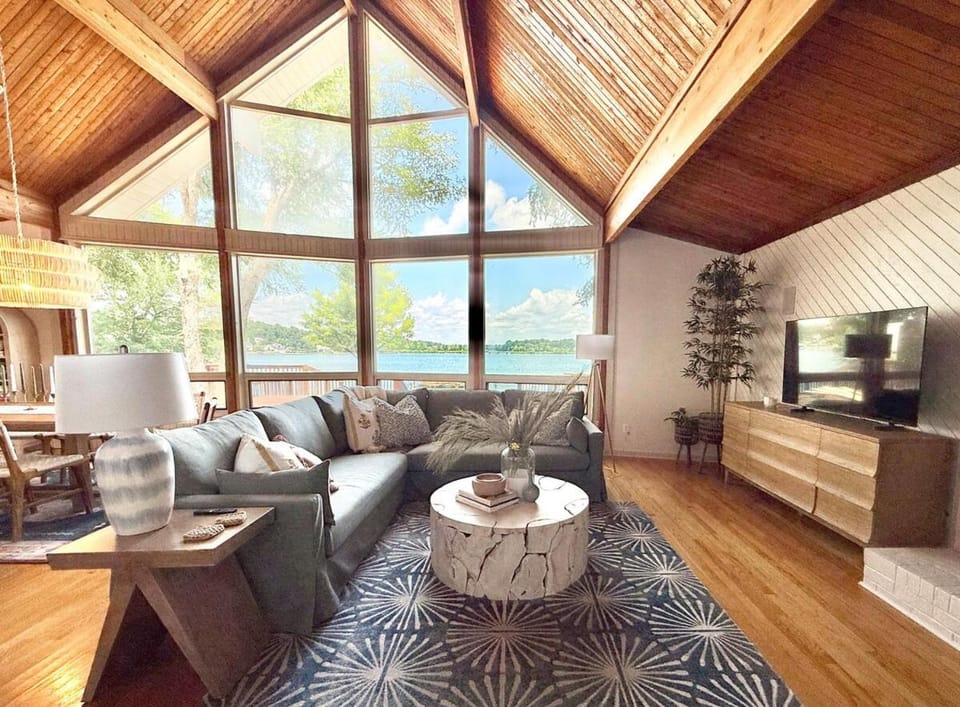 Unique LKN Waterfront Home with Dock House in Mooresville