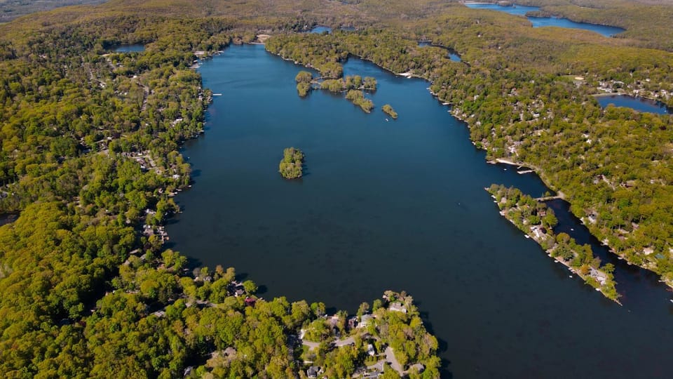 Natural landscape, Bird's eye view, Lake view
