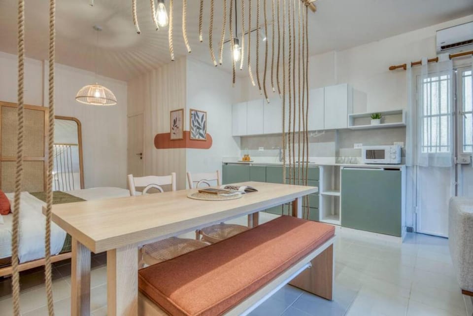 Dining area, air conditioner