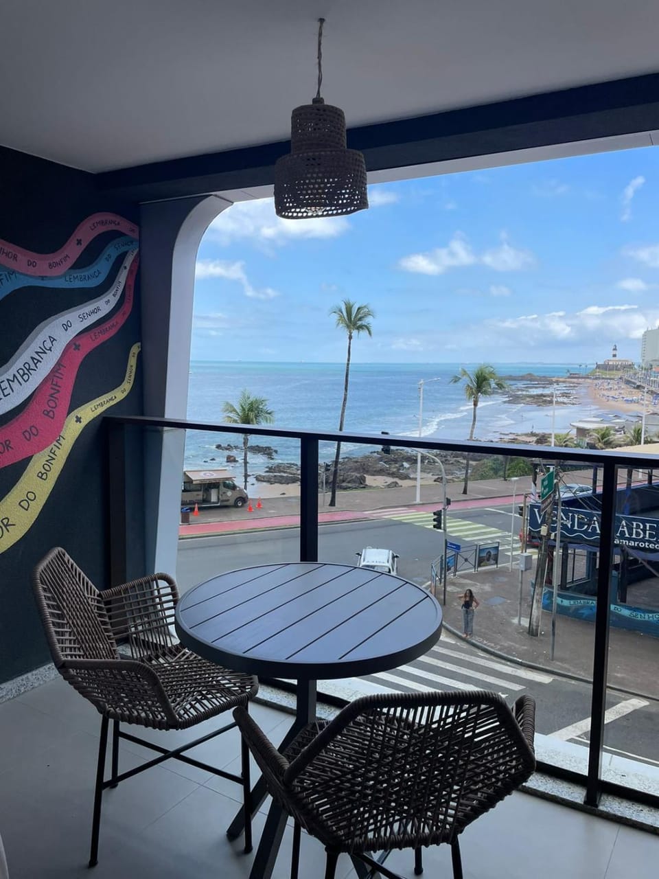 Faroleiro - Studio à beira-mar, com vista para o Farol da Barra, em frente ao circuito do carnaval Apartment in Salvador