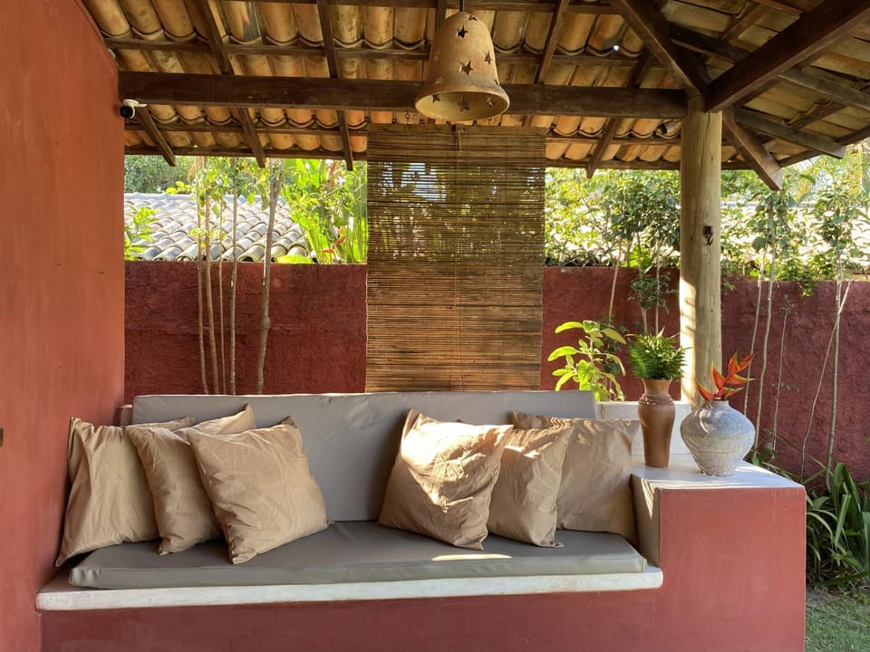 Living room, Seating area, Garden view