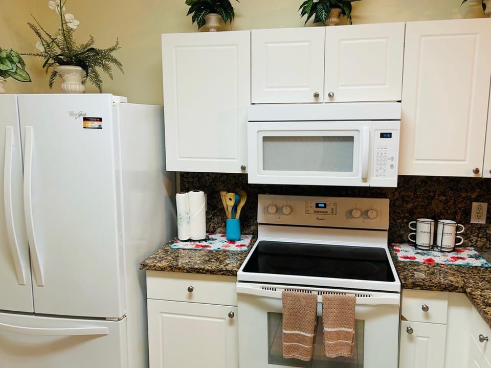 Kitchen or kitchenette, dishwasher, oven, stove, toaster