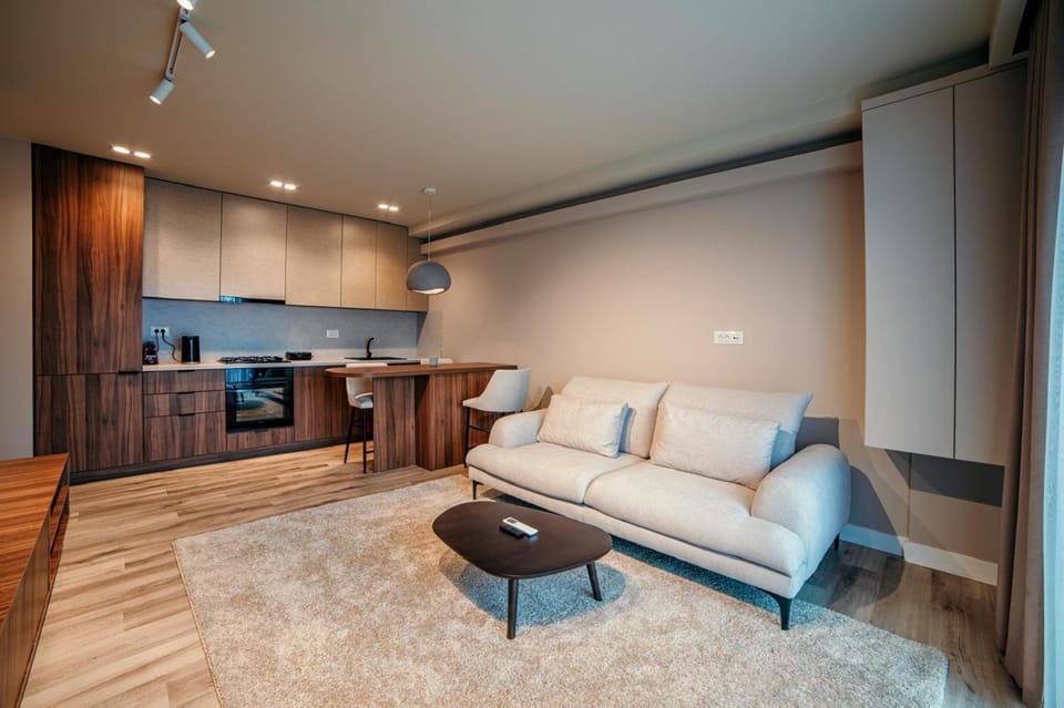 Living room, kitchen