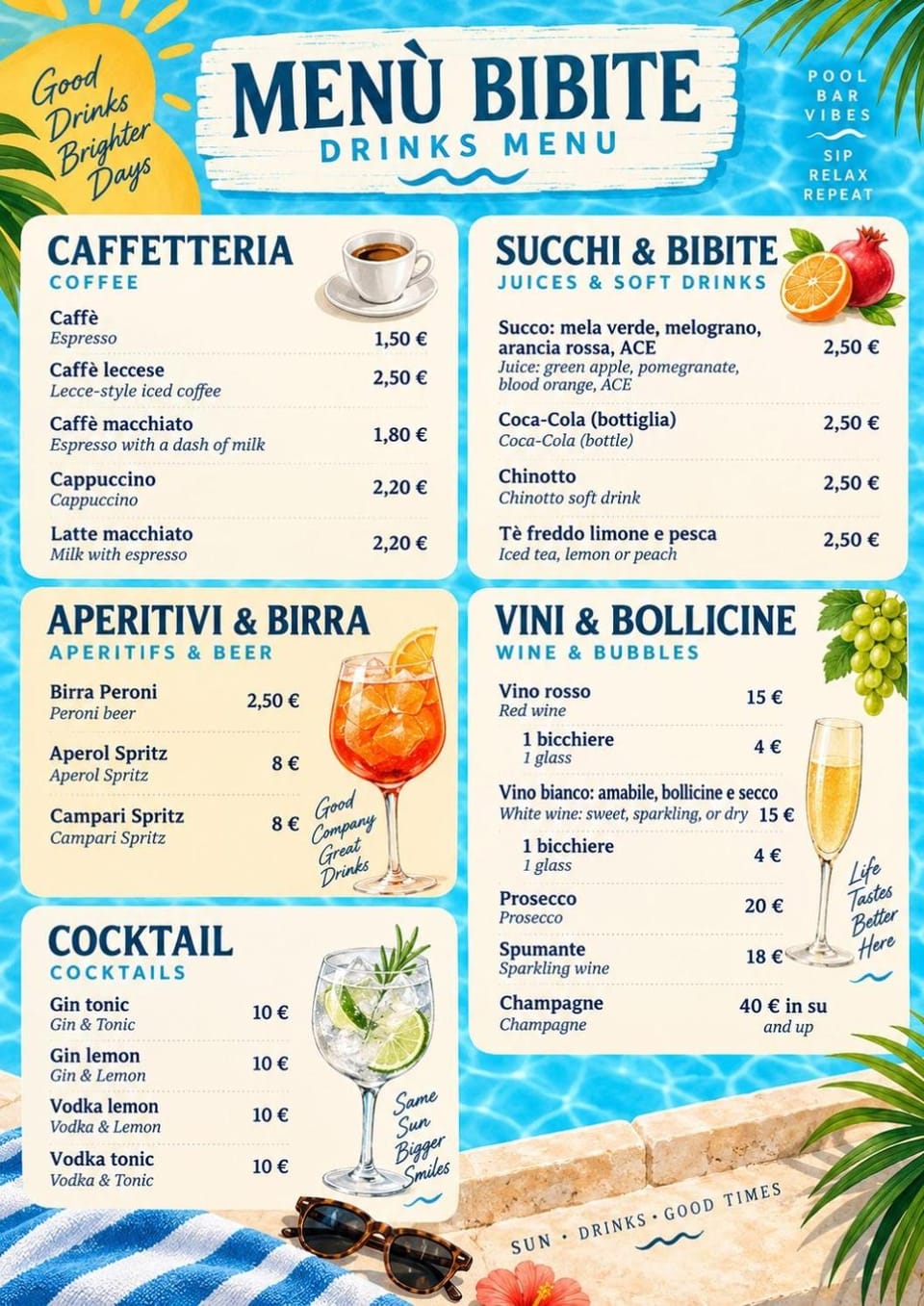 Food and drinks