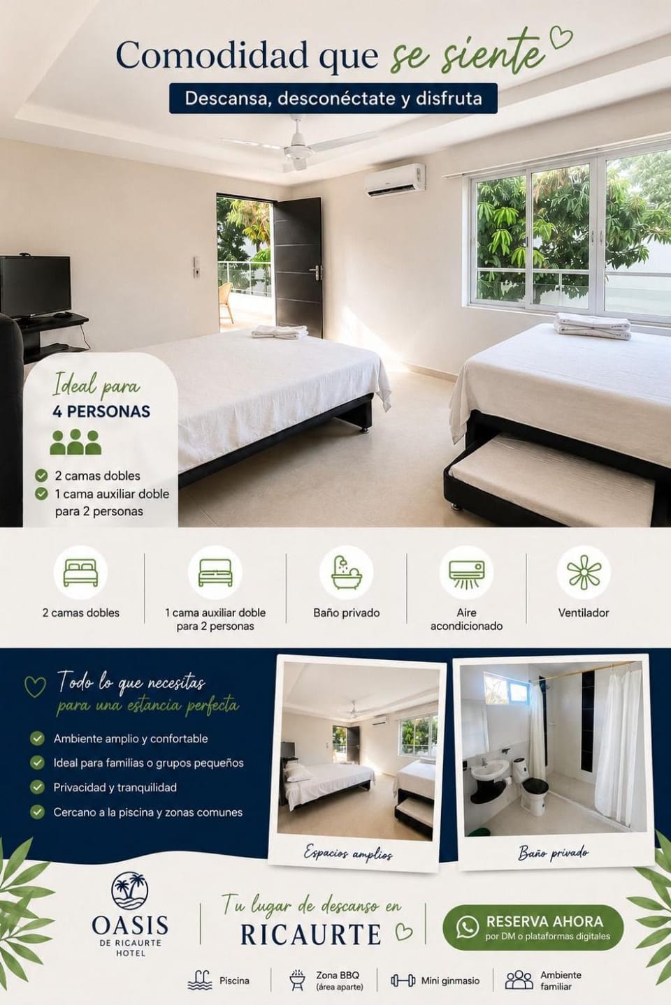 Photo of the whole room, Bedroom