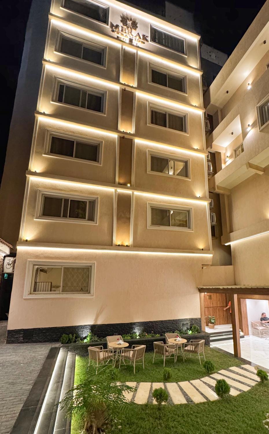 Property building, Night, View (from property/room), Balcony/Terrace