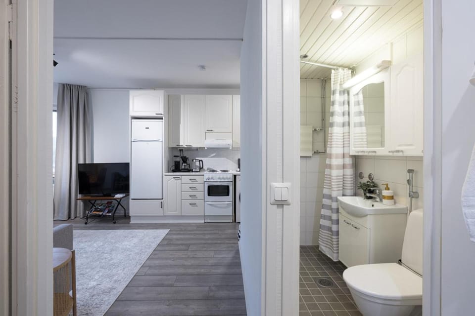 Bathroom, Living room