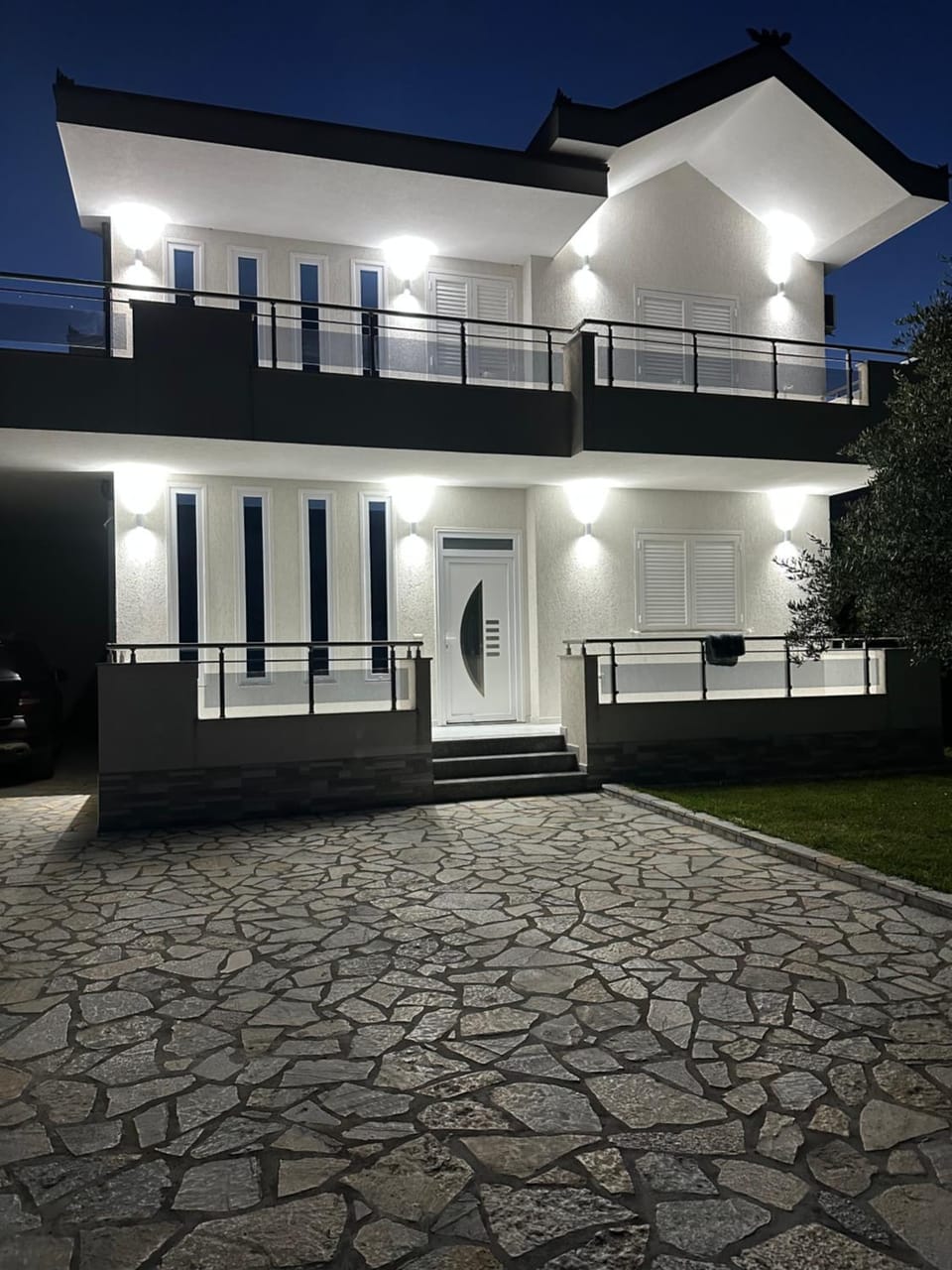 Property building, Patio, Night