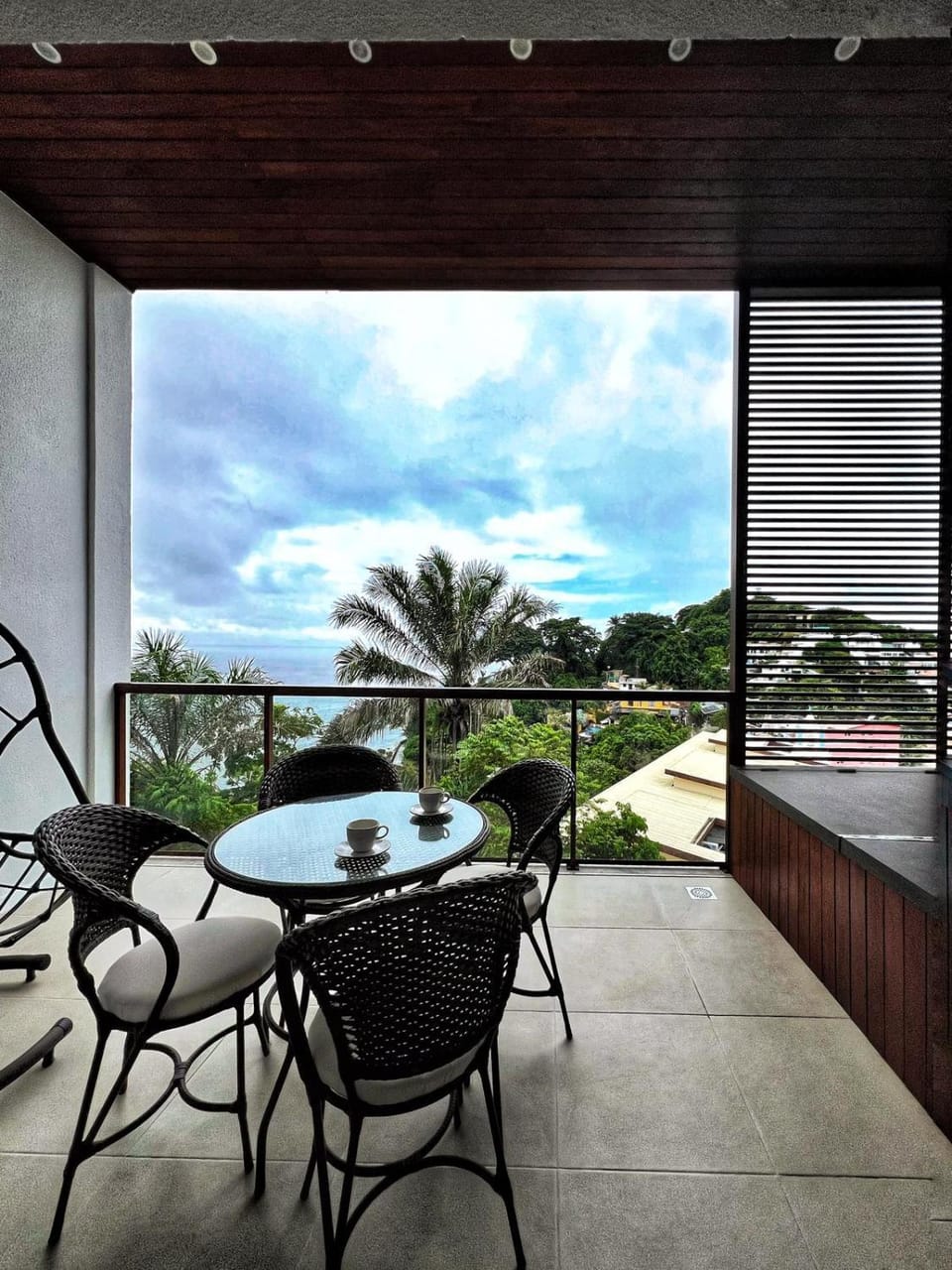 Day, Natural landscape, Garden, View (from property/room), Balcony/Terrace, Dining area, Garden view