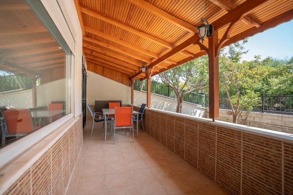 Patio, Day, View (from property/room), Balcony/Terrace, Living room, Seating area, Dining area