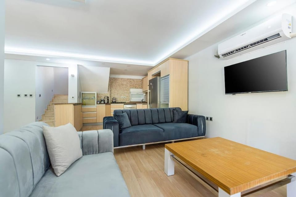 Communal lounge/ TV room, TV and multimedia, Kitchen or kitchenette, Living room, Seating area, Dining area, Evening entertainment, minibar, oven, air conditioner