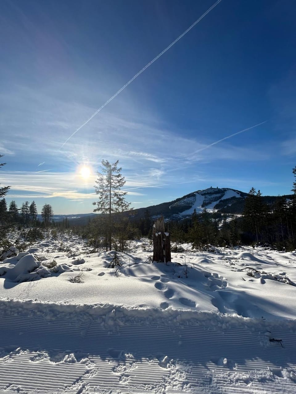 Day, Natural landscape, Winter, Mountain view