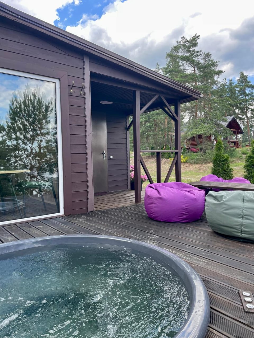 Patio, Hot Tub, Garden view