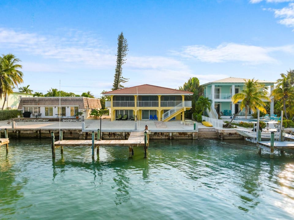 Sunset Harbor Waterfront Villa with Dock Cabana Club Villa in Key Colony Beach