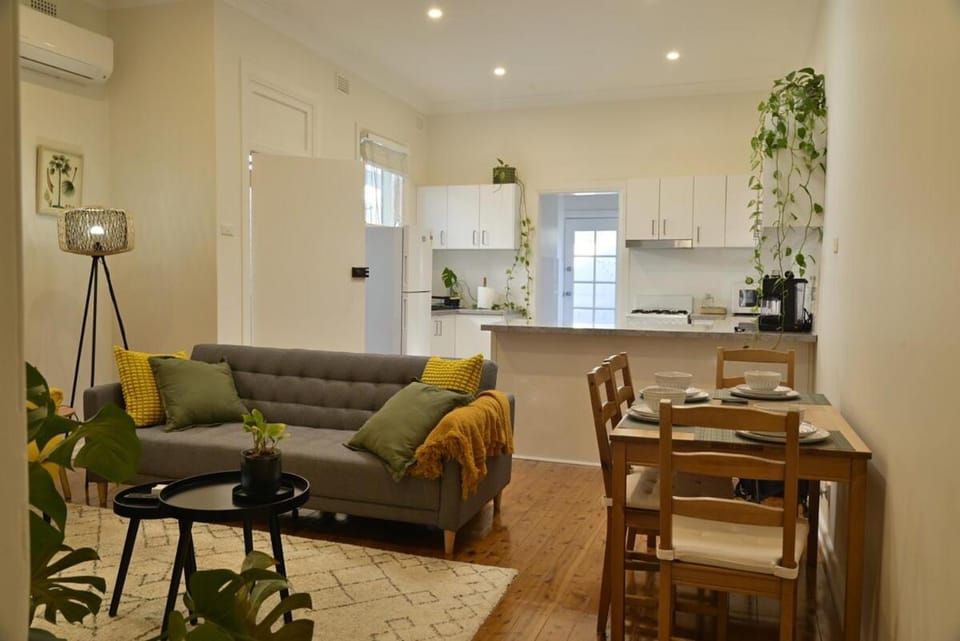 Kitchen or kitchenette, Living room, Dining area, air conditioner