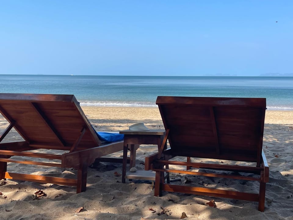 Beach, Sea view, sunbed