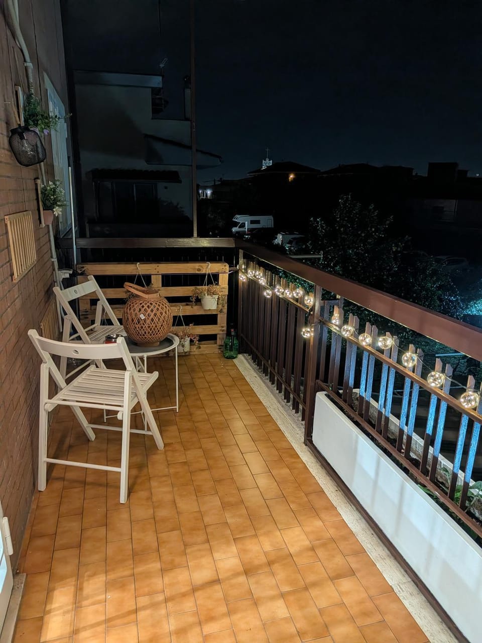 Night, View (from property/room), Balcony/Terrace