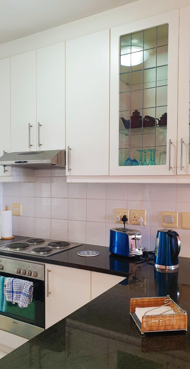 Kitchen or kitchenette, oven, stove