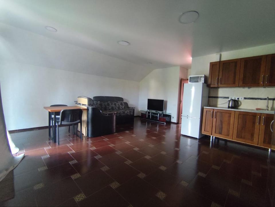 Kitchen or kitchenette, Living room, Dining area