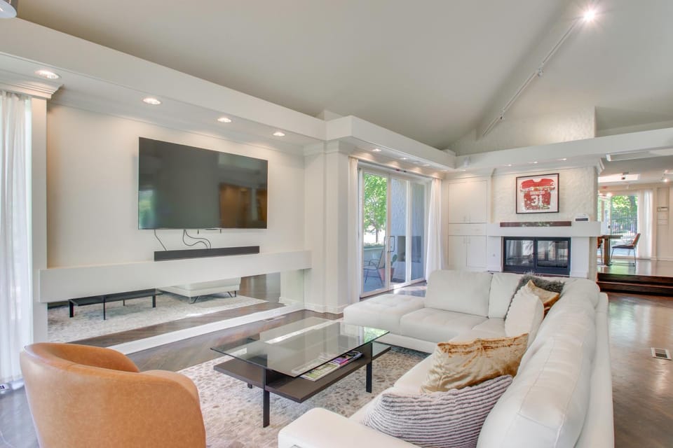 1 Mi to OU! Group Getaway w/ Game Room, Pool House in Norman