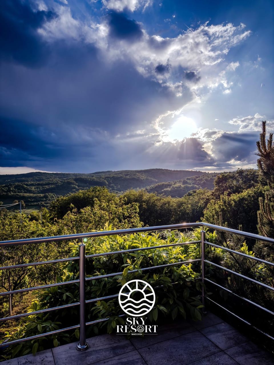 Day, Natural landscape, View (from property/room), Balcony/Terrace, Mountain view, Sunrise, Sunset