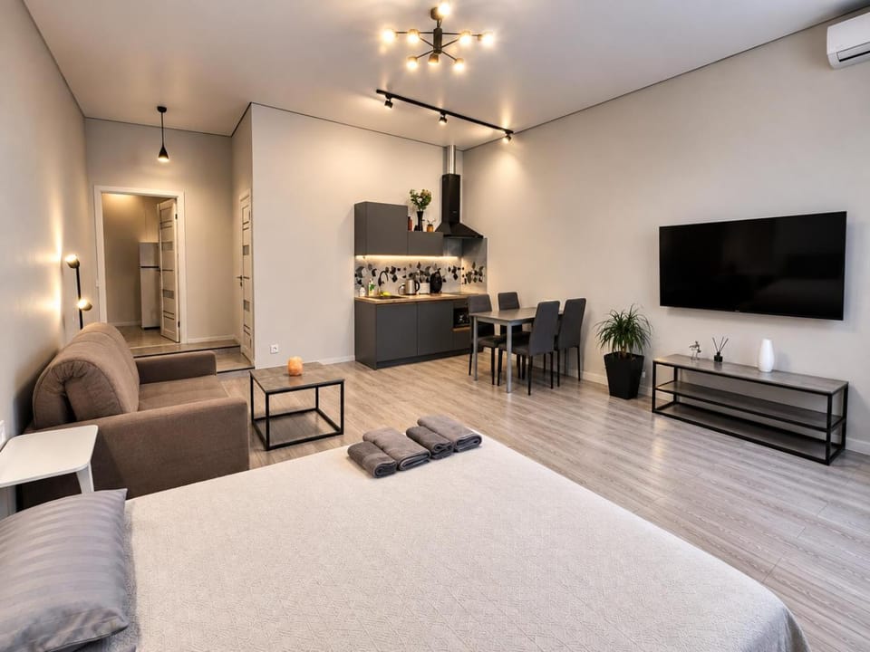 1 комнатная квартира-студия в центре Днепра Apartment in Dnipro
