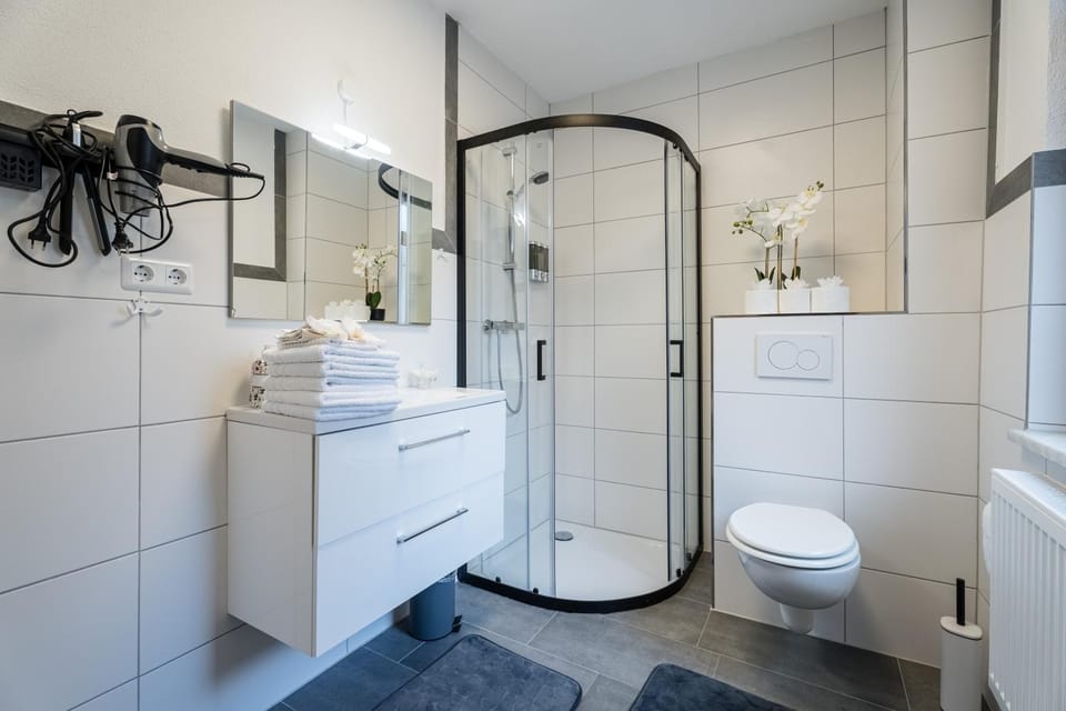 Bathroom, Living room