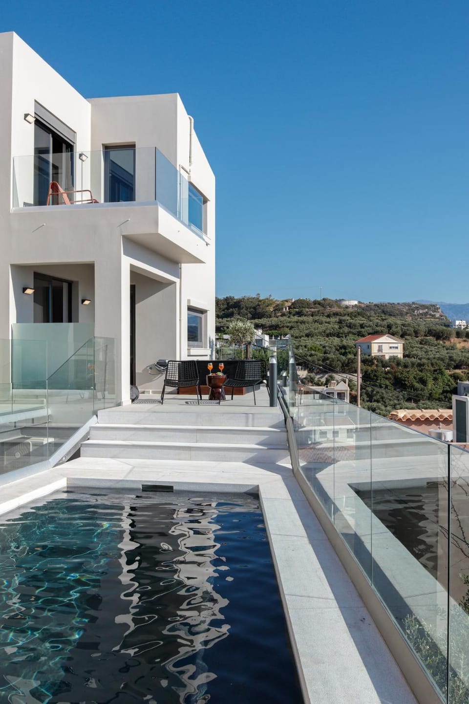 Pool view, sunbed
