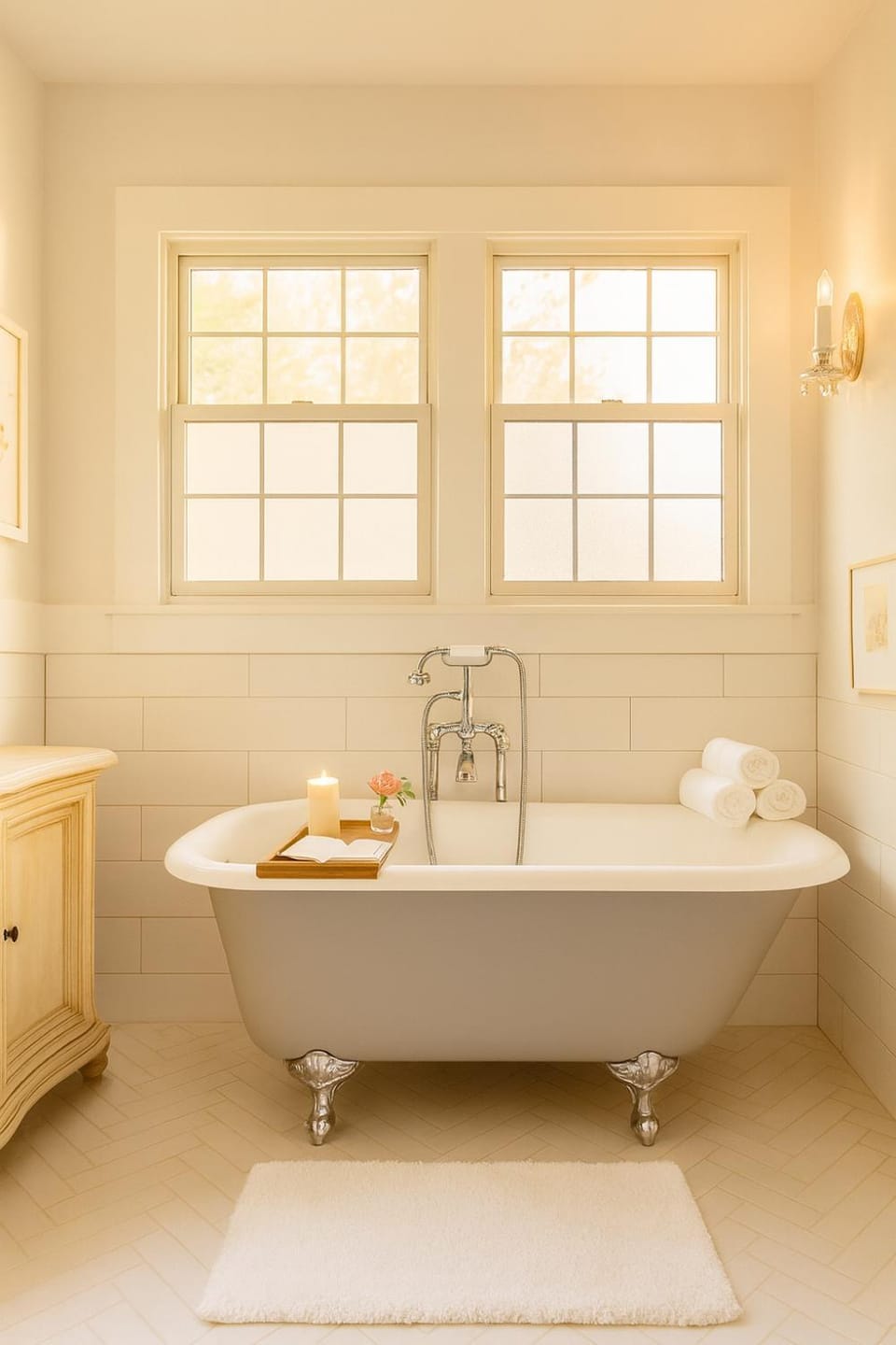 Bathroom, Bath, towels