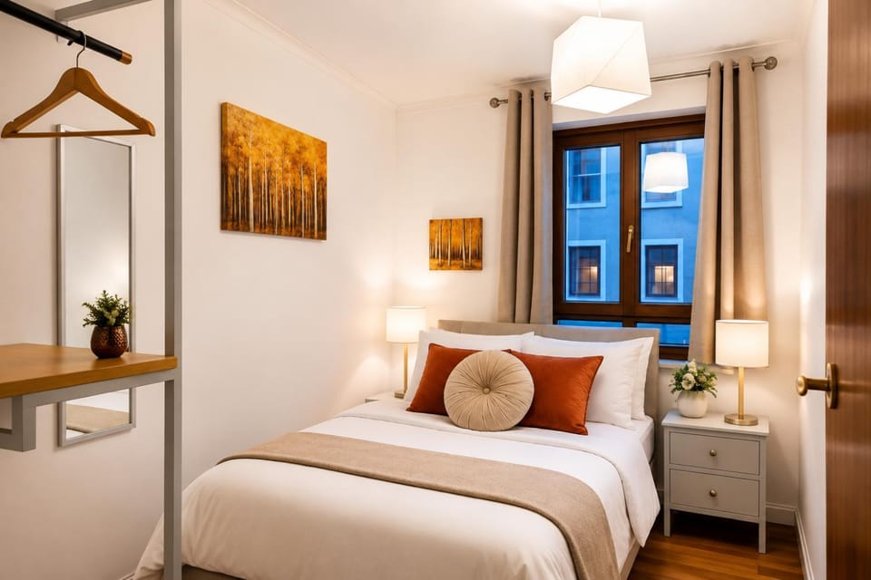 Bed, Photo of the whole room, Bedroom, wardrobe