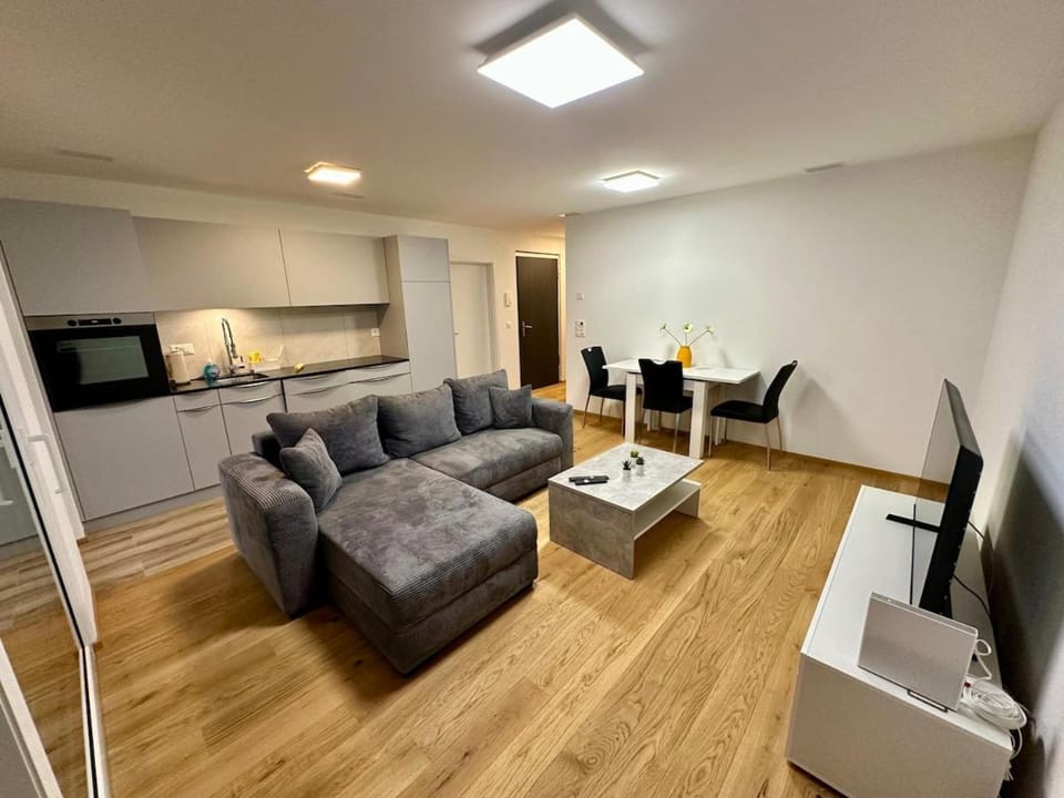 TV and multimedia, Kitchen or kitchenette, Living room, Seating area, Dining area, stove