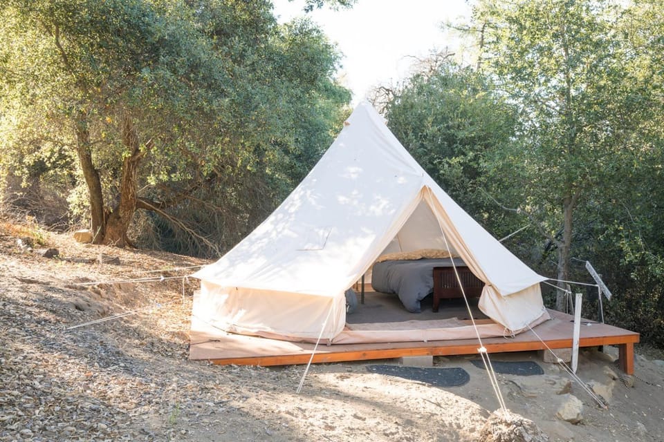 Cozy Bell Tent in Palomar Mountains Luxury tent in Southern California