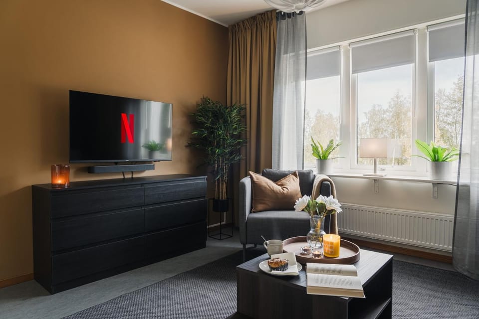 Guestly Homes - Homely 1BR Apartment Apartment in Norrbotten County, Sweden