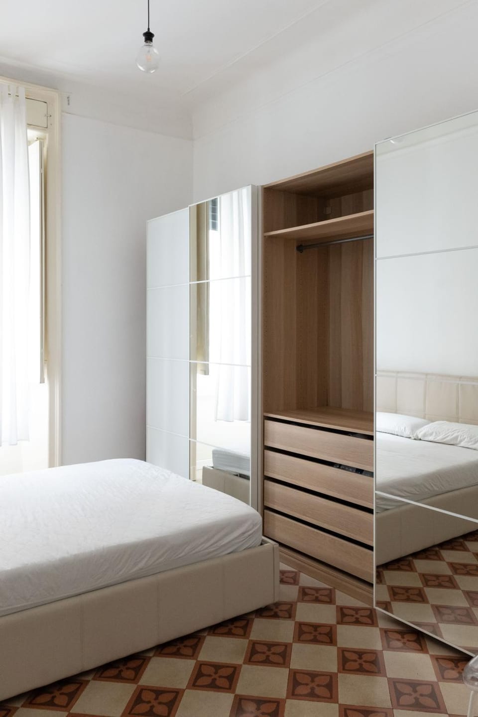 Bed, Photo of the whole room, Bedroom, wardrobe