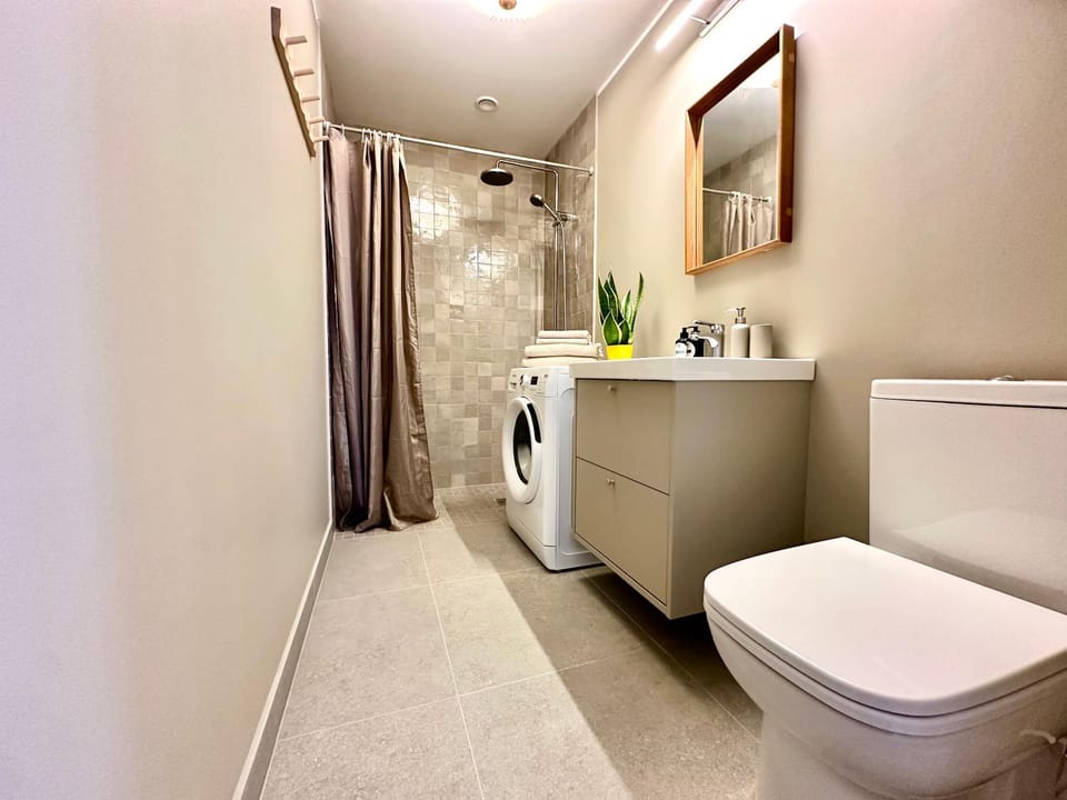 Toilet, Bathroom, washing machine